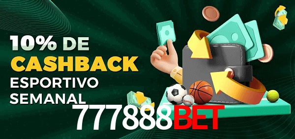 10% de bônus de cashback na 777888bet